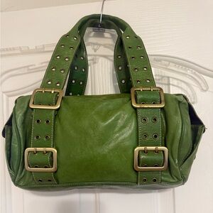 Olive-lime Greenish Franco Sarto Leather Women's Bag